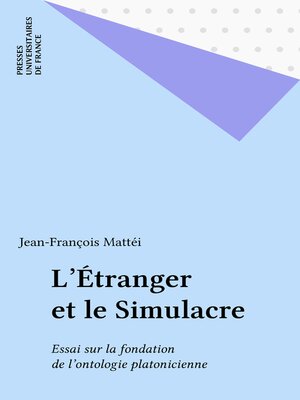 cover image of L'Étranger et le Simulacre
